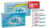 O.B. Pro Comfort Normal-32 Per Pack