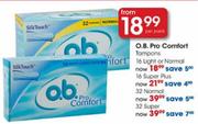 O.B. Pro Comfort Super-32 Per Pack