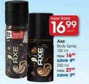 Axe Body Spray-150ml Each