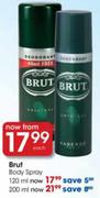 Brut Body Spray-200ml Each
