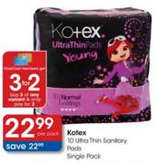 Kotex Ultra Thin Sanitary Pads Single Pack-10 Per Pack