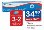 Clicks Personal Lubricant Jelly-50g