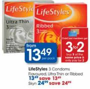 Lifestyles 3 Condoms Skyn 