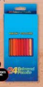 Long Pencil Crayons-24's