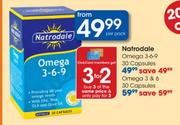 Natrodale Omega 3 & 6 Capsules-30's