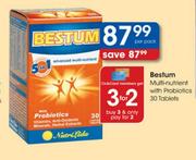 Bestum Multi-Nutrient with Probiotics Tablets-30's