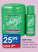 Sofn'free Banded Pack Relaxer-450ml & Shampoo-60ml Per Pack