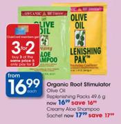 Organic Root Stimulator Creamy Alce Shampoo Sachet-Each
