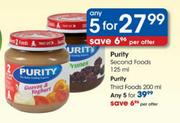 Purity Second Foods-5x125ml