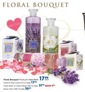 Floral Bouquet Foam Bath or Creme Wash-500ml Each