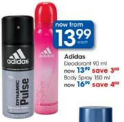 Adidas Body Spray-150ml Each