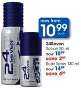 24Seven Body Spray-130ml Each 
