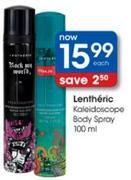 Lentheric Kaleidoscope Body Spray-100ml Each