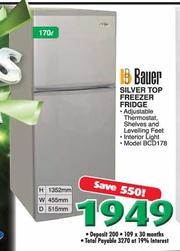 Bauer fridge clearance