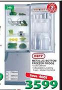Defy Metallic Bottom Freezer/Fridge-348Ltr