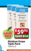 Moisture Drops Triple Pack-3 x 15ml