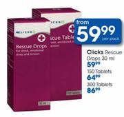 Clicks Rescue Tablets-300's