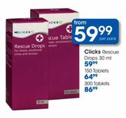 Clicks Rescue Tablets-150's
