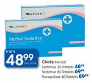 Clicks Herbal Sedative Tablets-26's