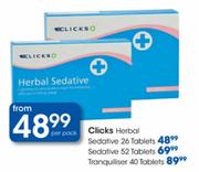Clicks Herbal Sedative Tablets-52's