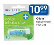 Clicks Nasal Inhaler Stick-2g Each