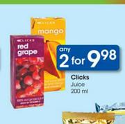 Clicks Juice-2x200ml
