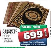 Assorted Cottage Rugs-160 x 220cm Each
