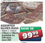 Assorted Silkies Rugs-60 x 100cm Each