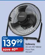 Safeway HV Metal Floor Fan - 23cm