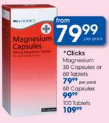Clicks Magnesium-60 Capsules Per Pack