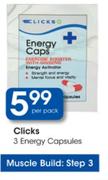 Clicks 3 Energy Capsules-Per Pack