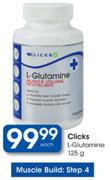 Clicks L-Glutamine-125g Each 