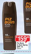 Piz Buin In Sun Spray SPF 15-200ml