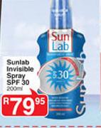 Sunlab Invisible Spray SPF 30-200ml