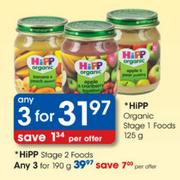 Hipp Organic Stage 1 Foods-3x125g