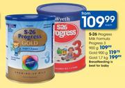 S-26 Progress Milk Formula Progress 3-900g