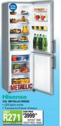 Hisense Metallic Fridge -370L