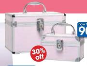Clicks Pink Aluminium Cosmetics Case Large-Each 