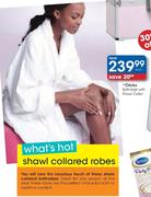 Clicks Bathrobe With Shawl Collar-Each