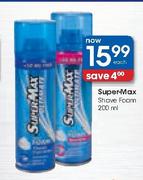 Super-Max Shave Foam-200ml Each