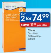 Cod Liver Oil Emulsion-2X200Ml