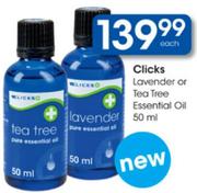 Lavender Or Tea Tree Essential Oil-50ml Each