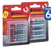 Safeway 4 Rechargeable Batteries AAA-Per Pack