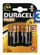 Duracell AA Batteries-4's +2's Per Pack