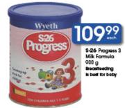 S-26 Progress 3 Milk Formula-900Gm Each