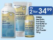 Clicks Foot Butter Or Foot Scrub 100Ml, Foot Powder-100Gm