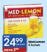Med-Lemon 8 Sachets Per Pack
