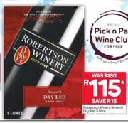 Robertson Winery Smooth Dry Red-3Ltr
