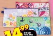 Beta Flat Pencil Bags Assorted Each