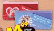 Sweetheart Flat Pencil Bags Assorted Each